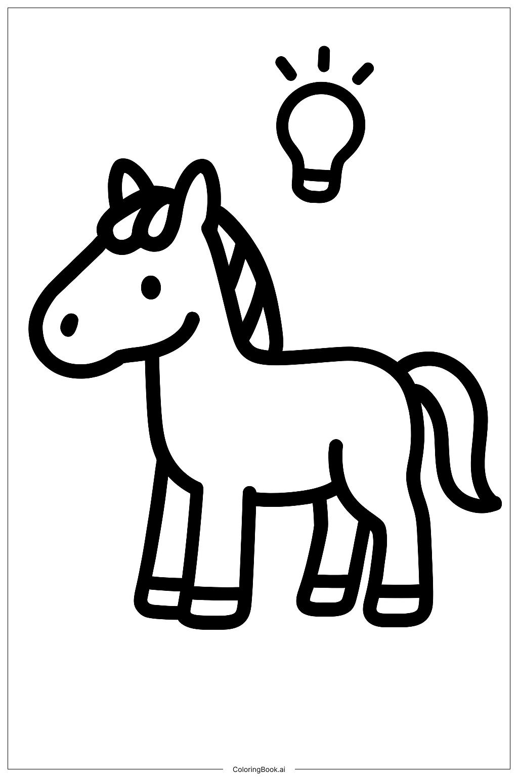Horse Epiphany Gallop Coloring Page