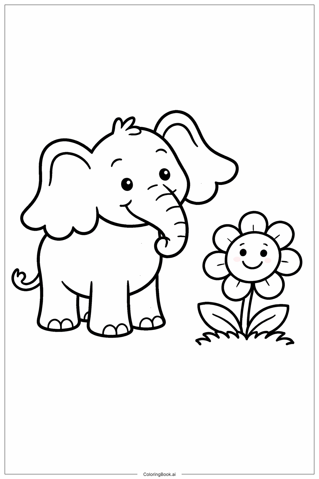  호튼이 누구를 듣다 호튼 꽃 친구 색칠공부 페이지 