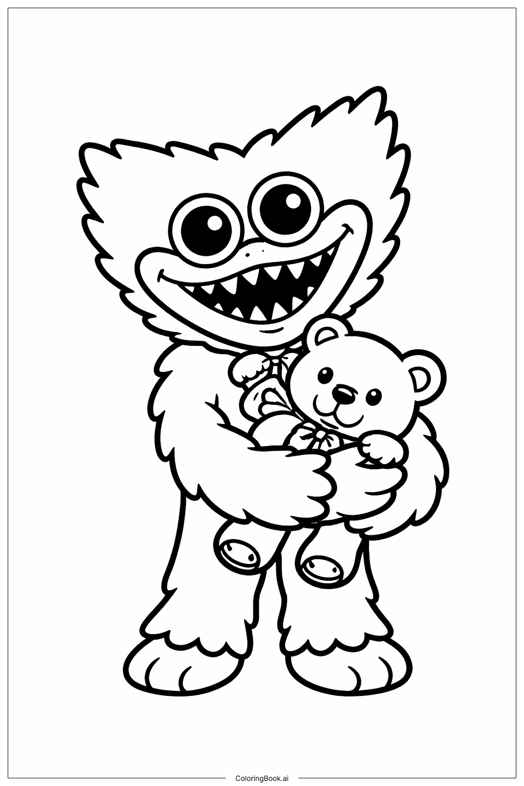 허기 워기 허깅 테디 색칠공부 페이지