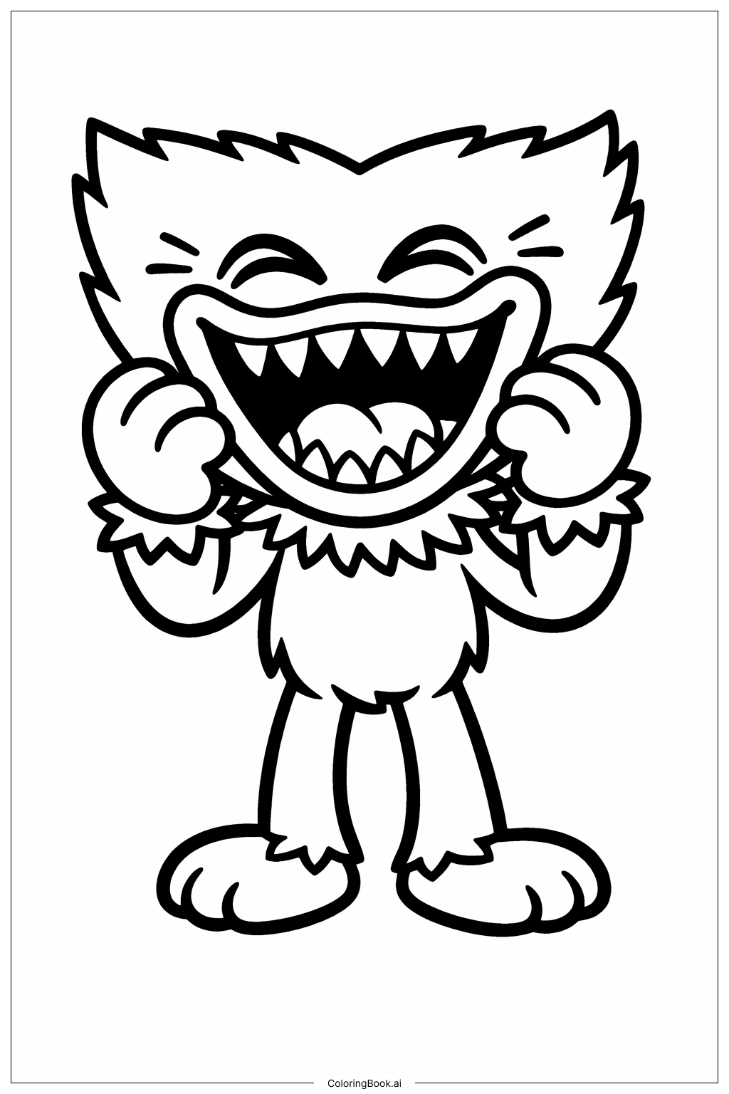 허기 워기 웃음 색칠공부 페이지