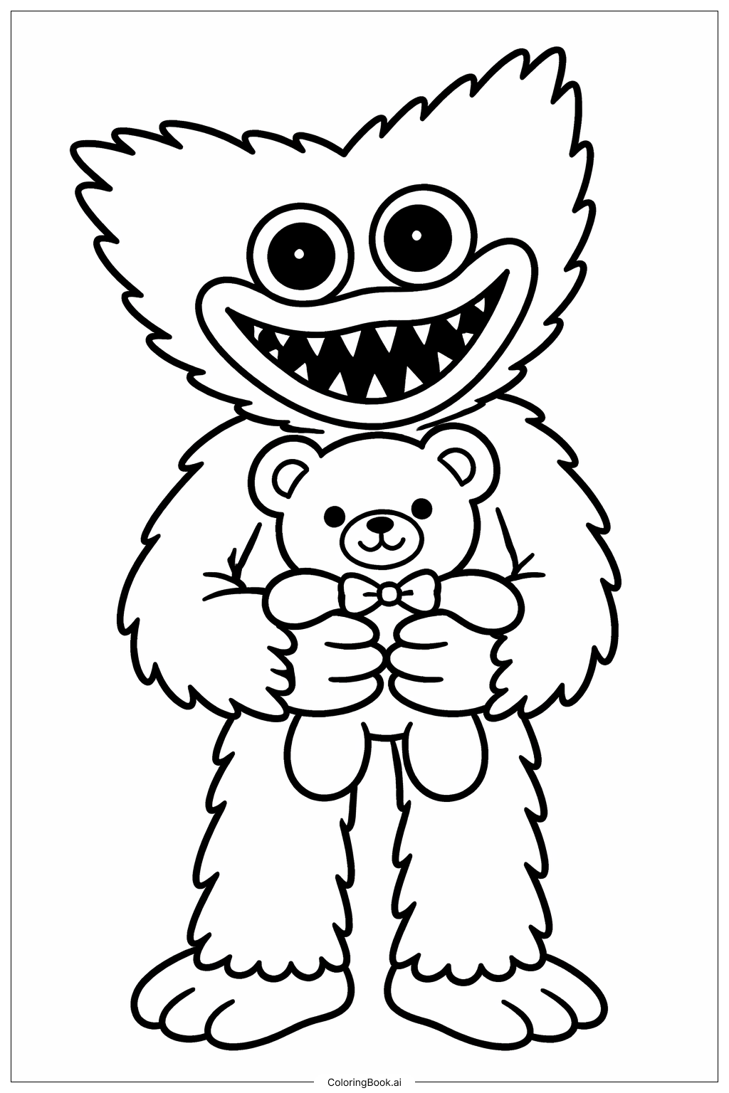 장난감과 함께하는 허기 워기 색칠공부 페이지