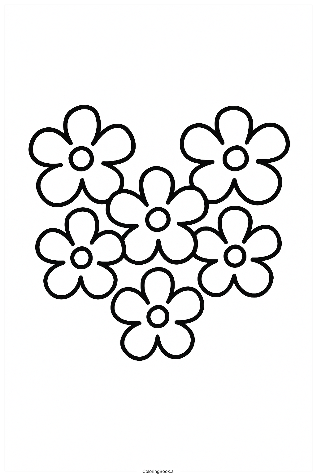  I Love You Flower Heart Coloring Page 