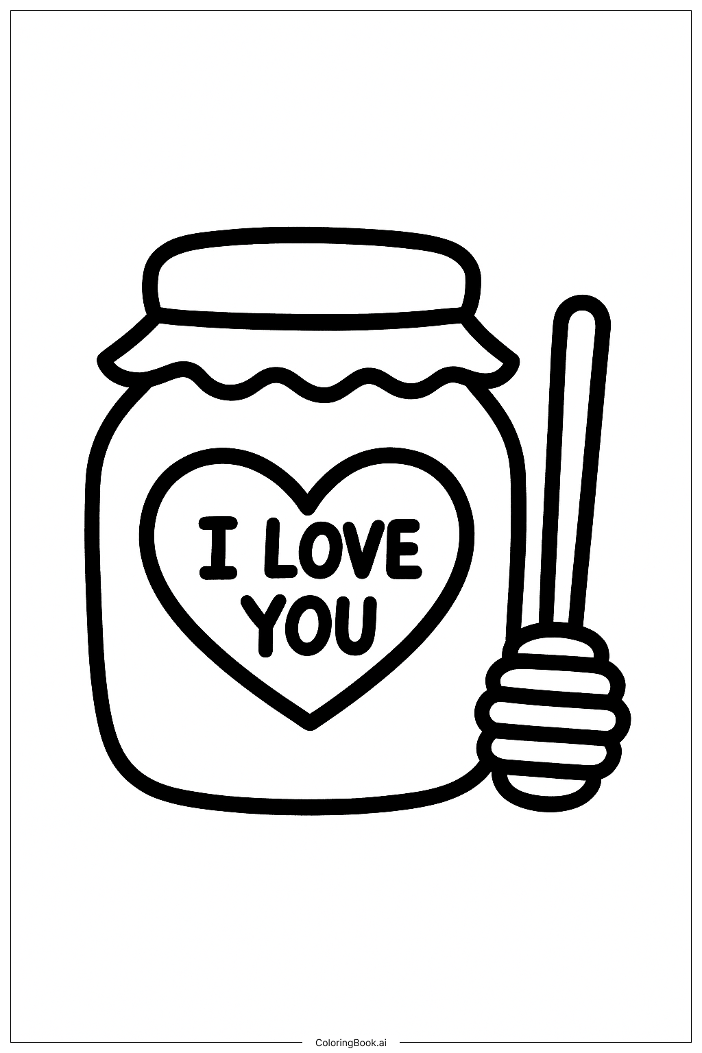 Je t'aime pot de miel