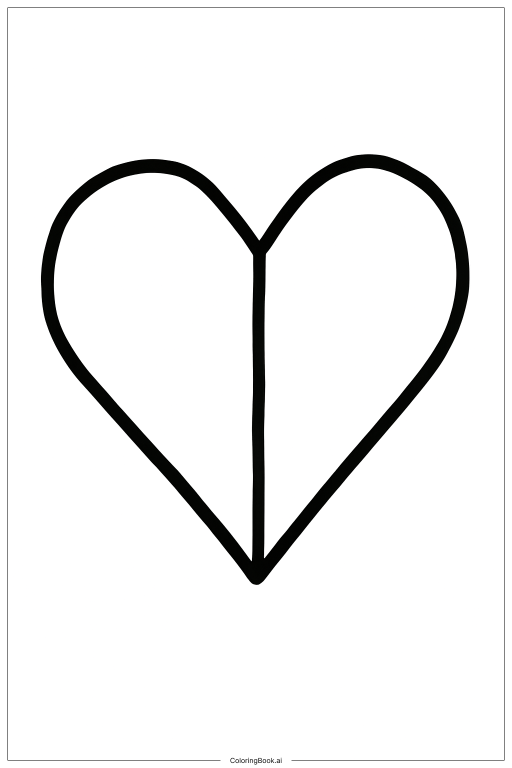  I Love You Paper Heart Coloring Page 