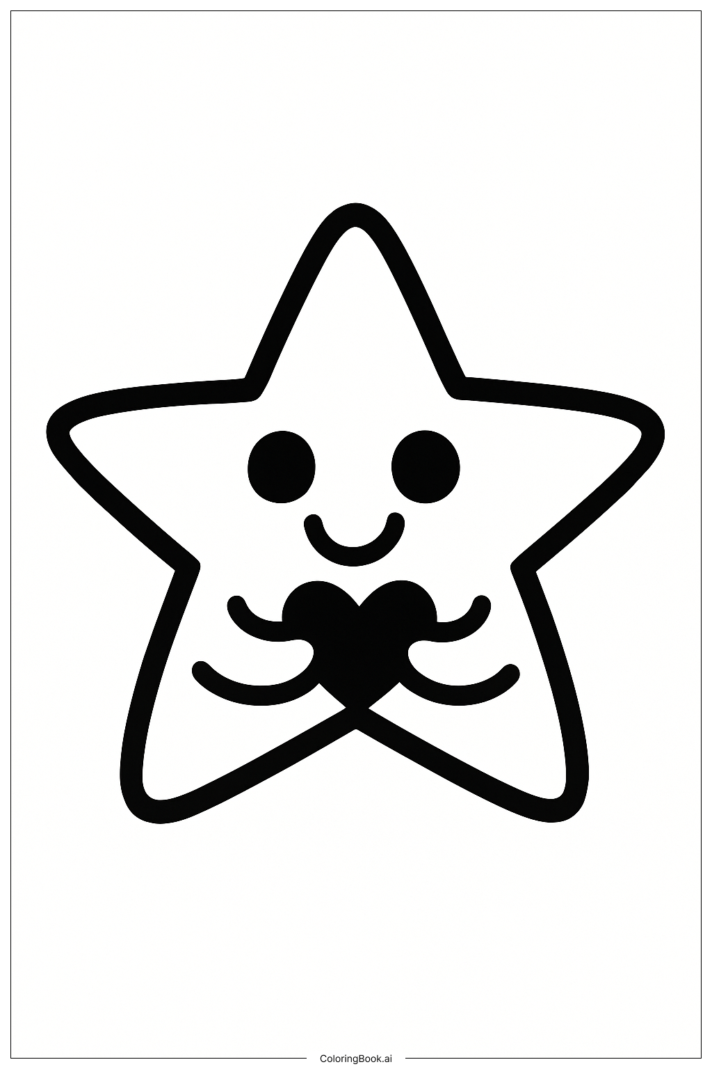  I Love You Star Friend Coloring Page 