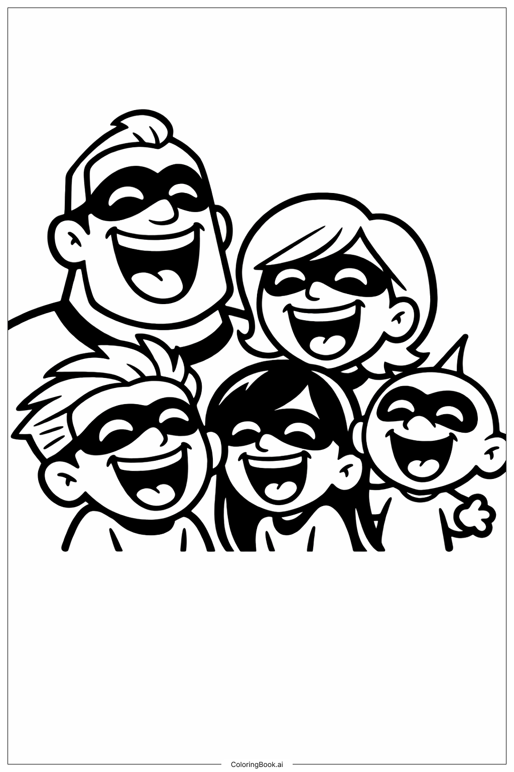  Incredibles Coloring Page 