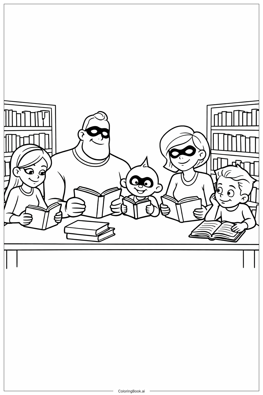  Unglaubliches Lernen in der Bibliothek Ausmalseite 