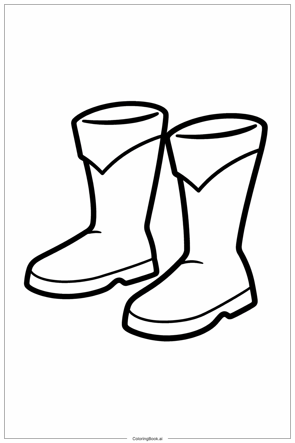 Página para colorir de Botas Super-Herói Incríveis