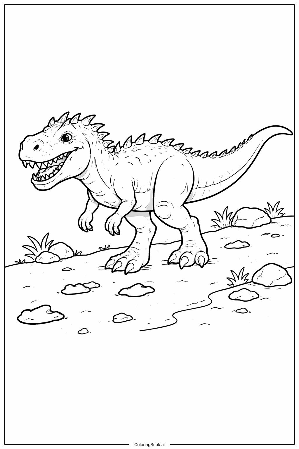  Trang tô màu Khám Phá Indominus Rex 