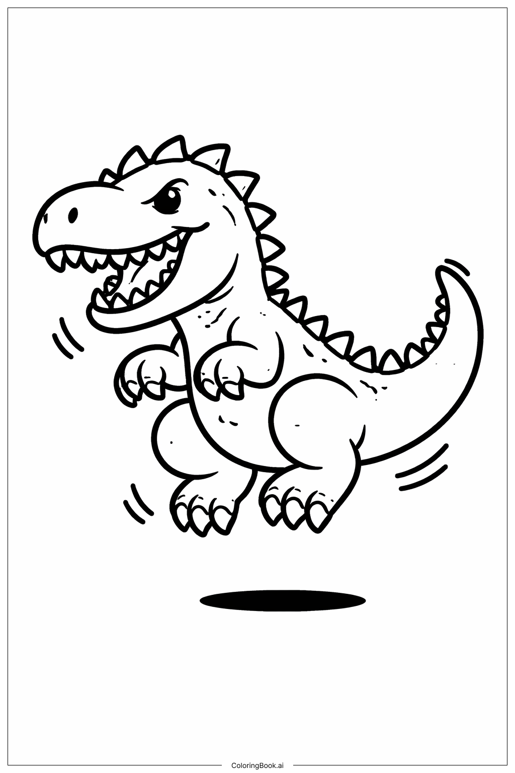  Trang tô màu Indominus Rex Nhảy 