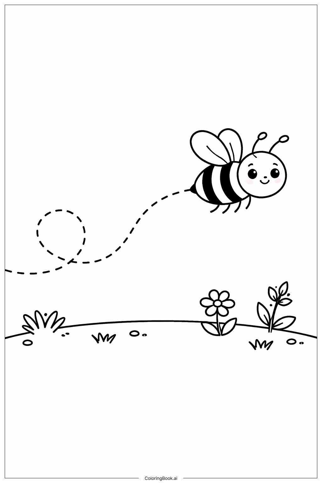  昆虫制作路径填色页 