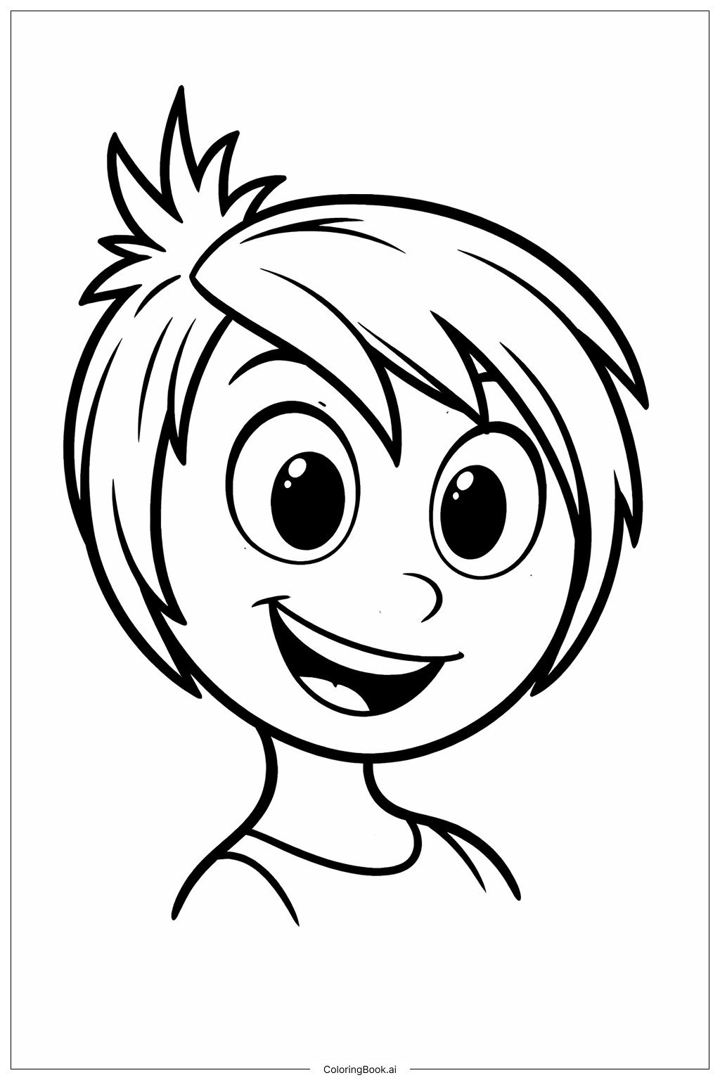 Página para colorear de Intensa-Mente 2