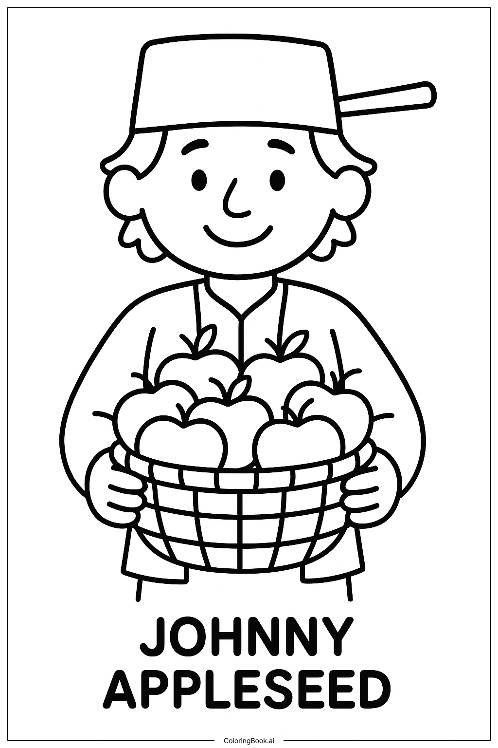 Johnny Appleseed Với Giỏ Táo