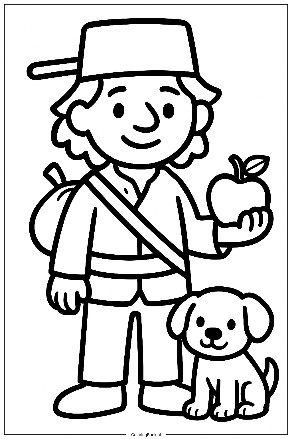 Johnny Appleseed Với Chú Chó Cưng