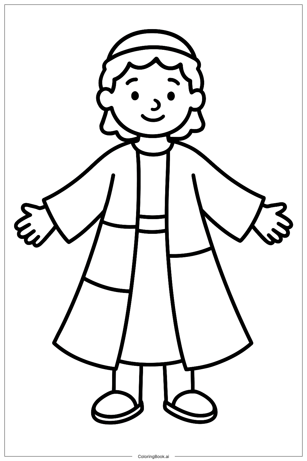  Joseph Coat Of Many Colors Big Patches Coloring Page 