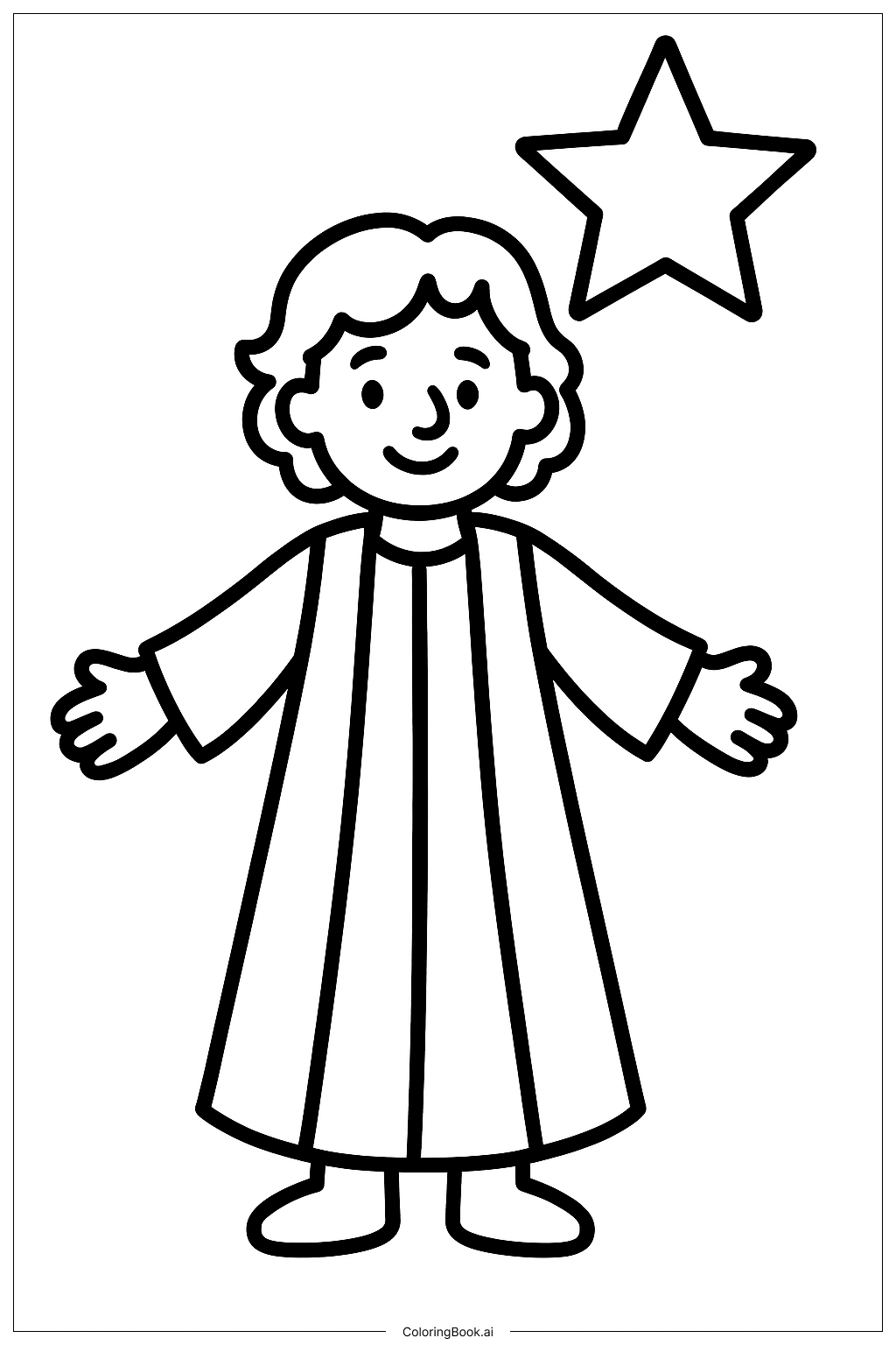  Joseph Coat Of Many Colors Little Star Coloring Page 
