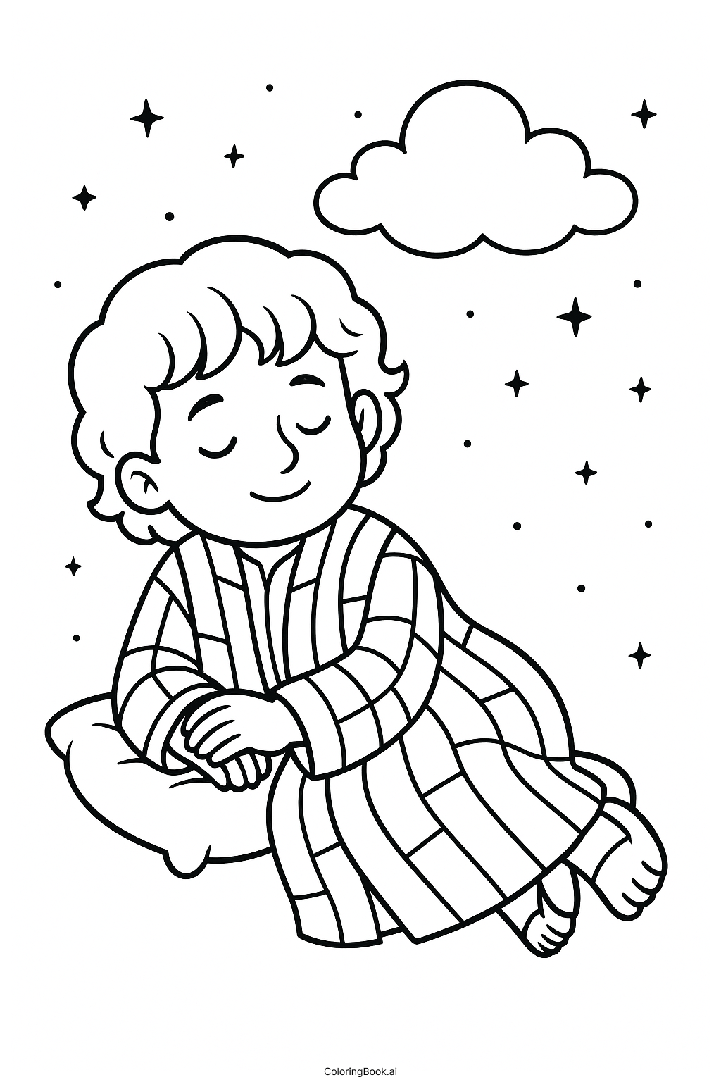 Joseph Coat Of Many Colors Resting Coloring Page