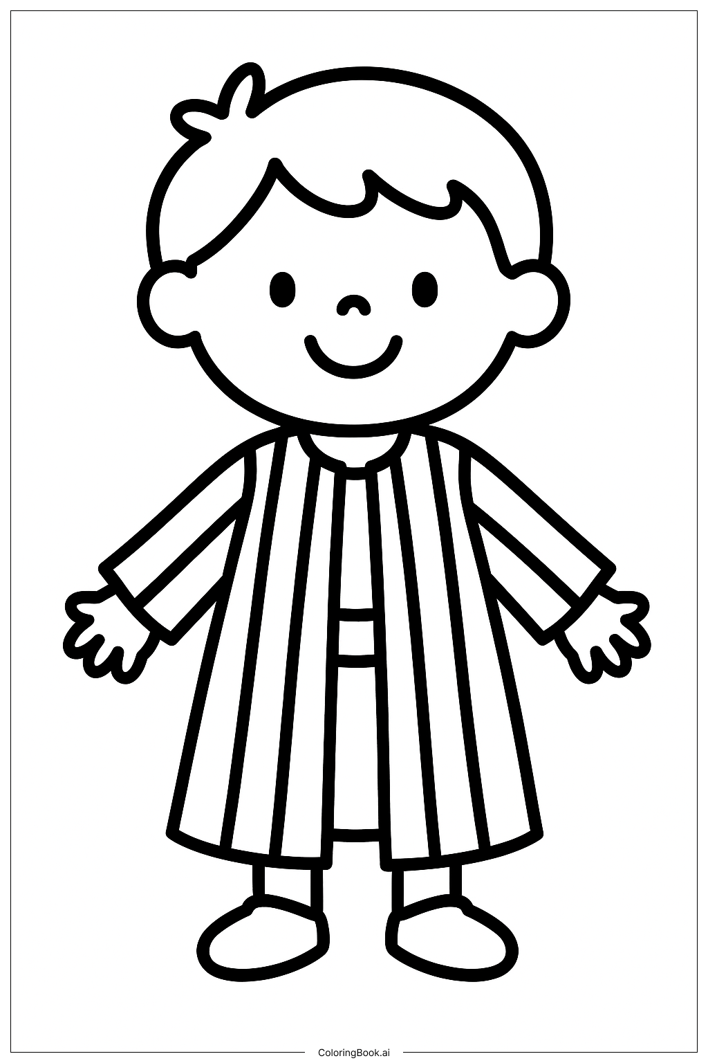  Joseph Coat Of Many Colors Tiny Child Coloring Page 
