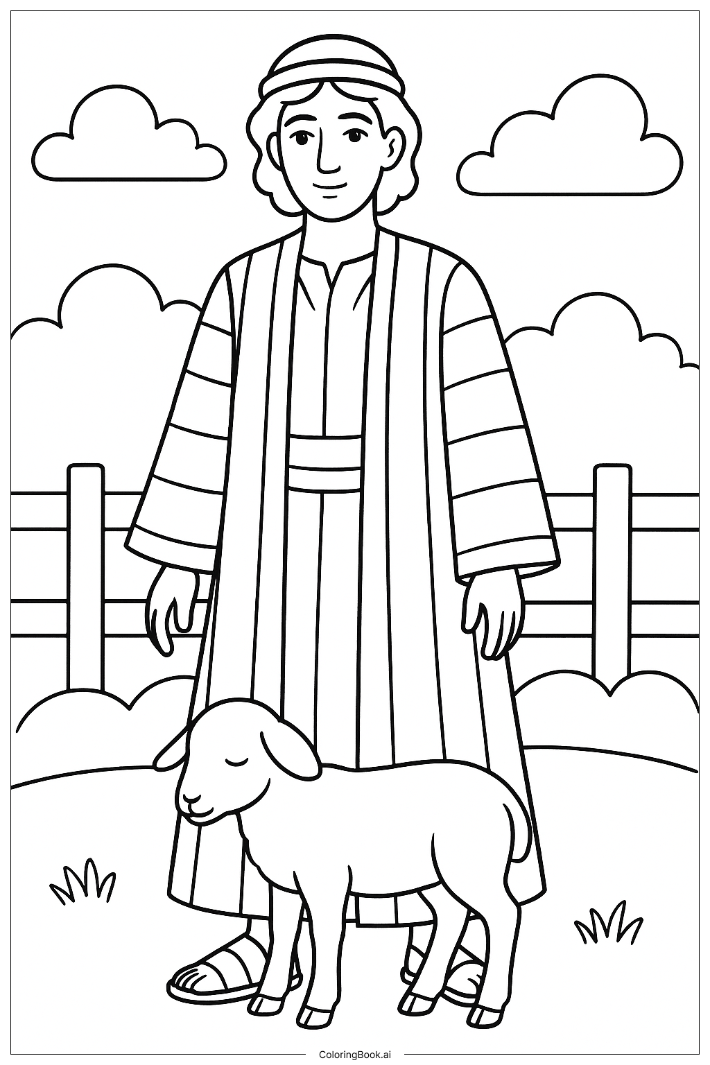 約瑟與五彩衣與小羊