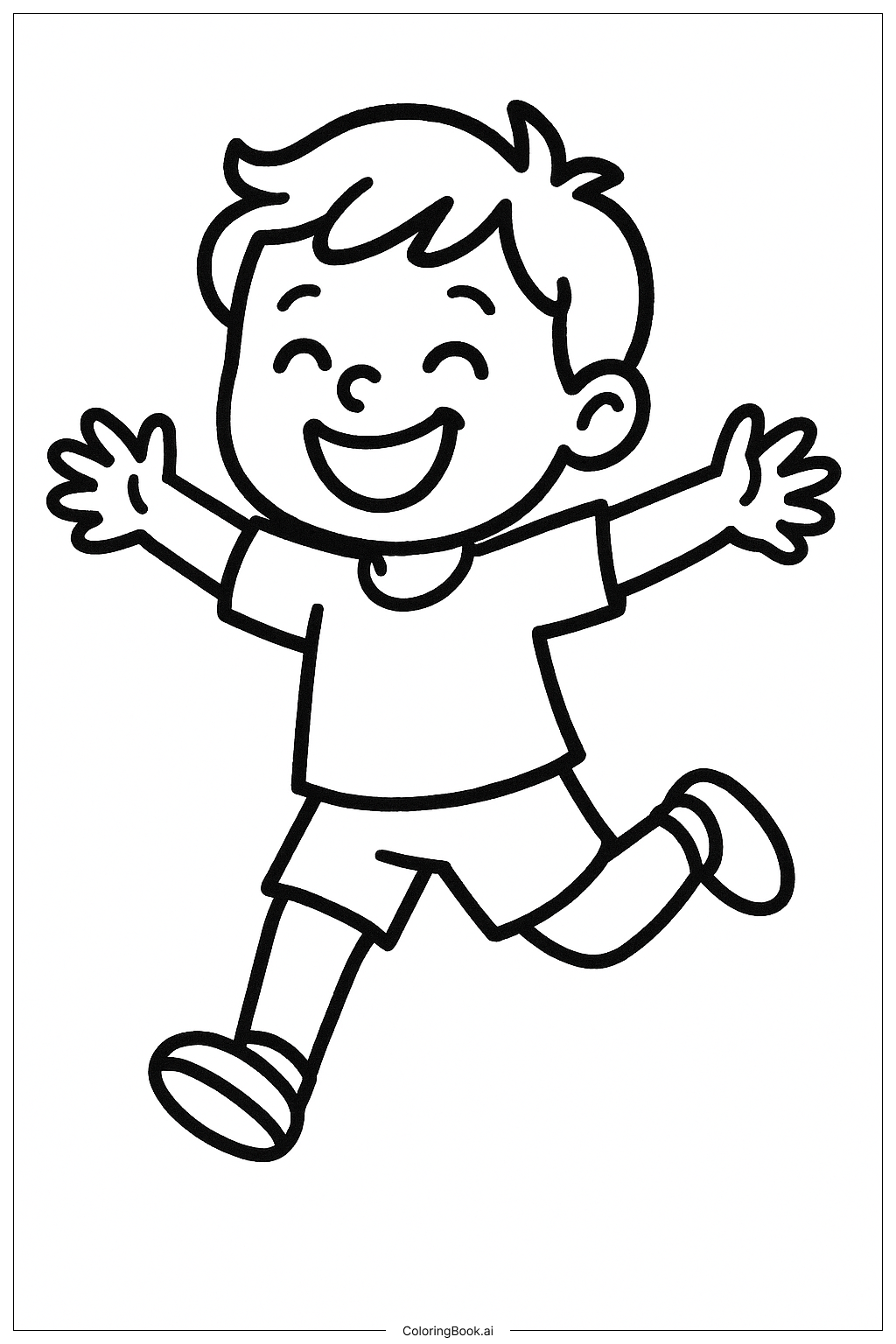  Jumping Dance Coloring Page 