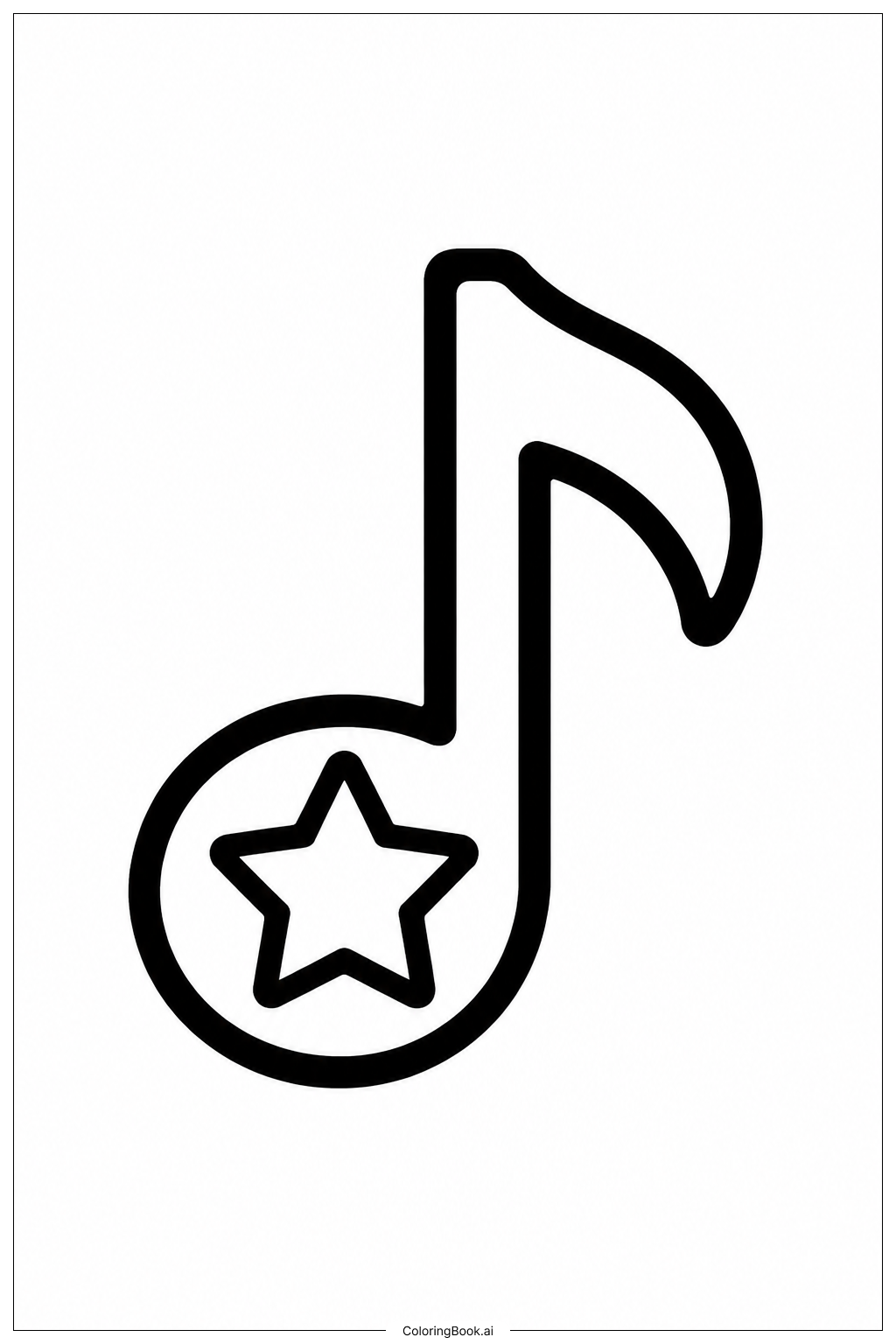 Page de coloriage Note de Musique Juneteenth