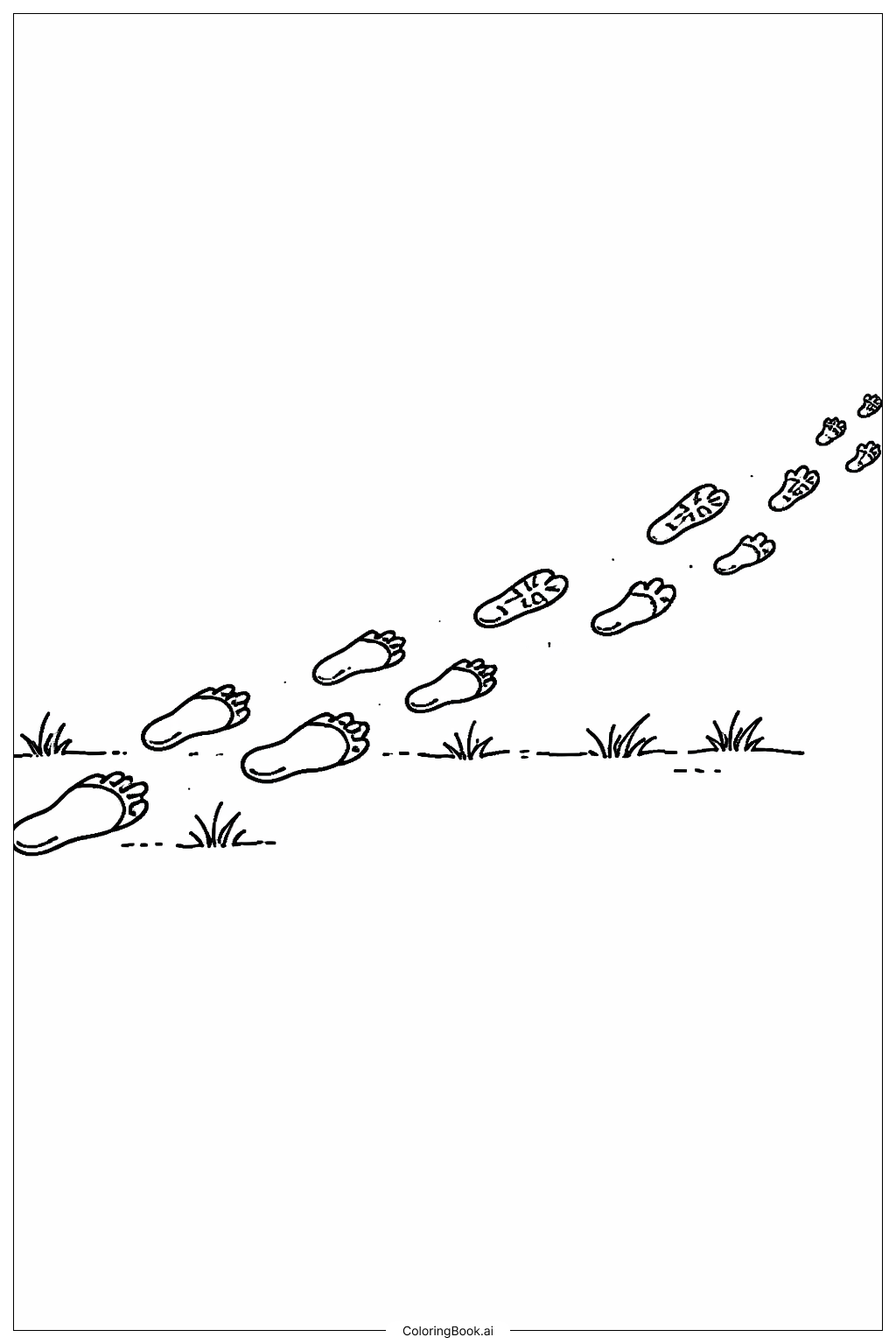  Jurassic Park Dinosaur Tracks Coloring Page 