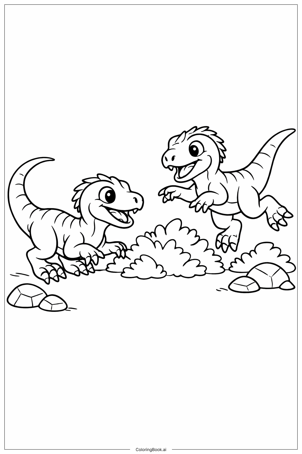  Page de coloriage Patrouille des Raptors du Jurassic Park 