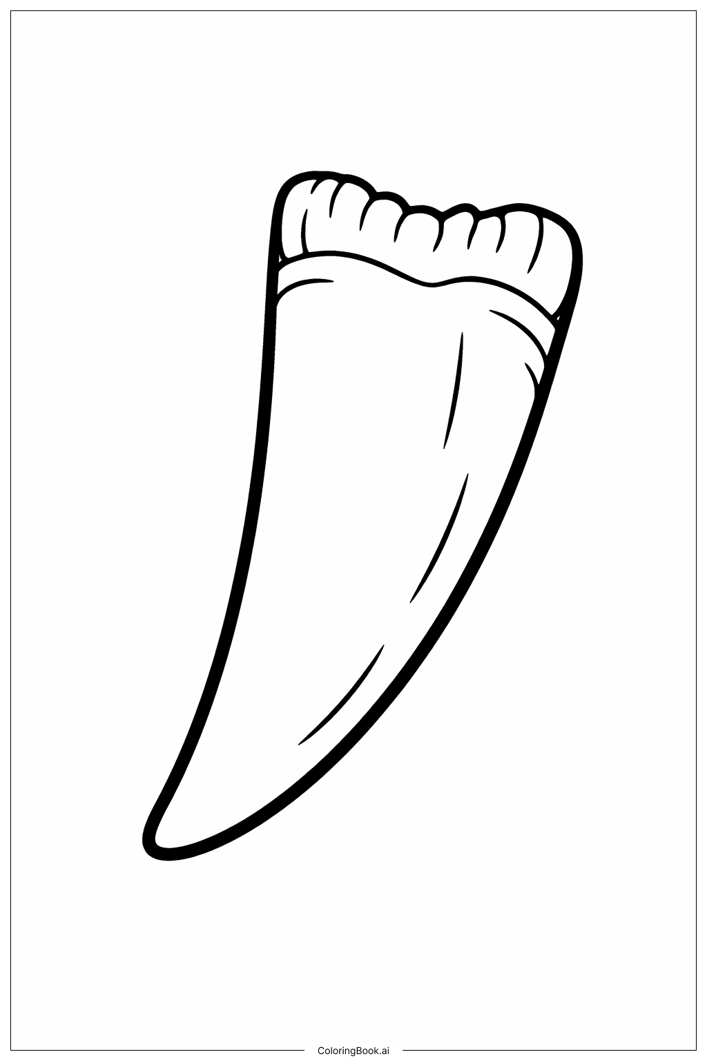  Página para colorear de Diente de T-Rex de Jurassic Park 