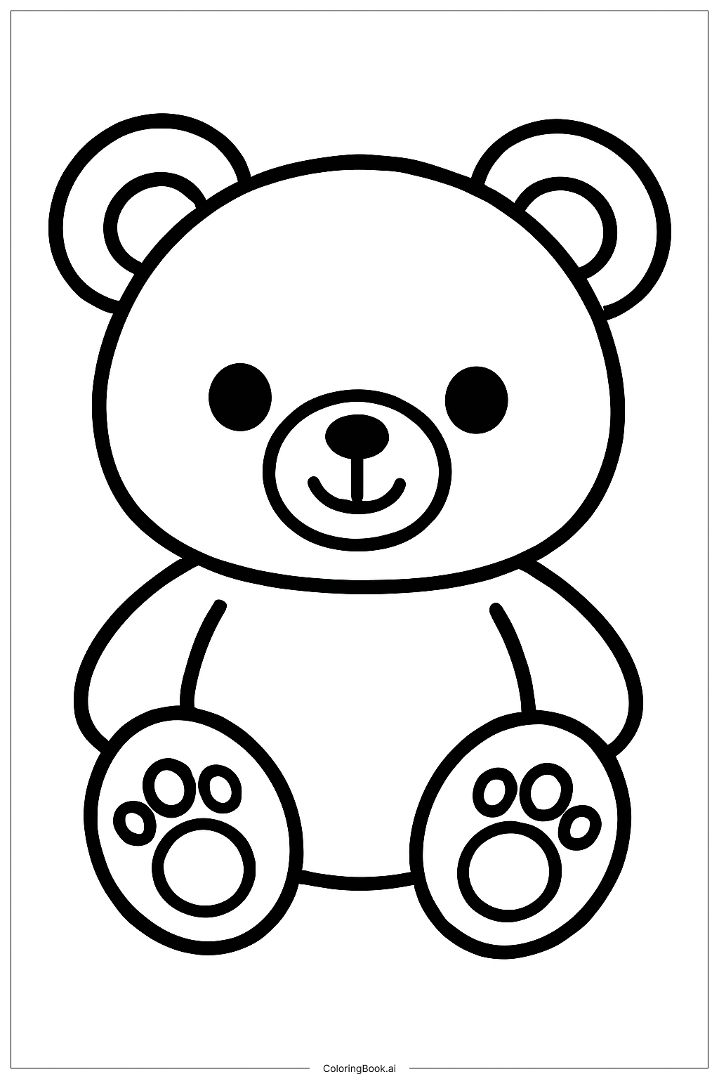  Trang tô màu Gấu bông Kawaii 