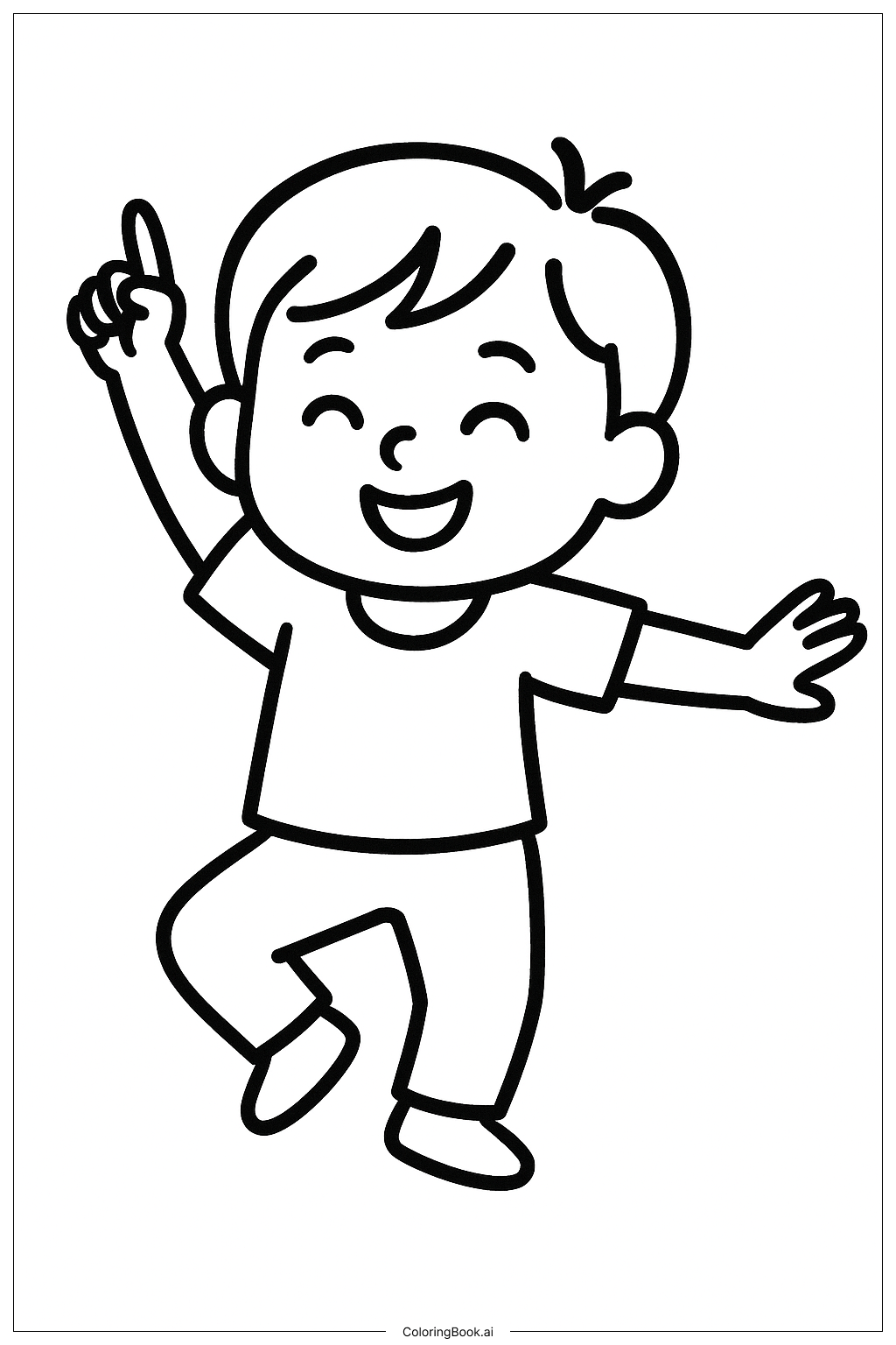  Kids Dance Party Coloring Page 