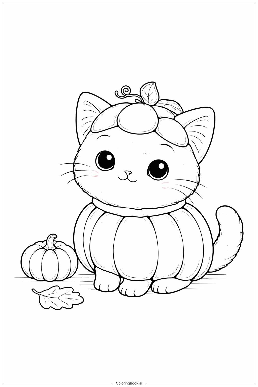  Trang tô màu Những chú mèo con trong trang phục Halloween 