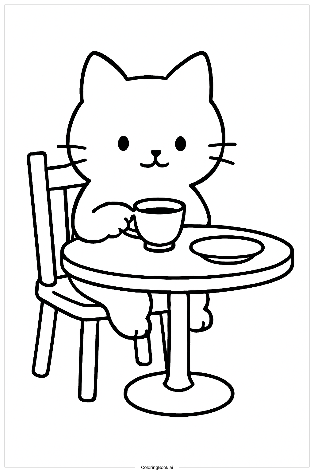 Mèo Con Ở Tiệc Trà