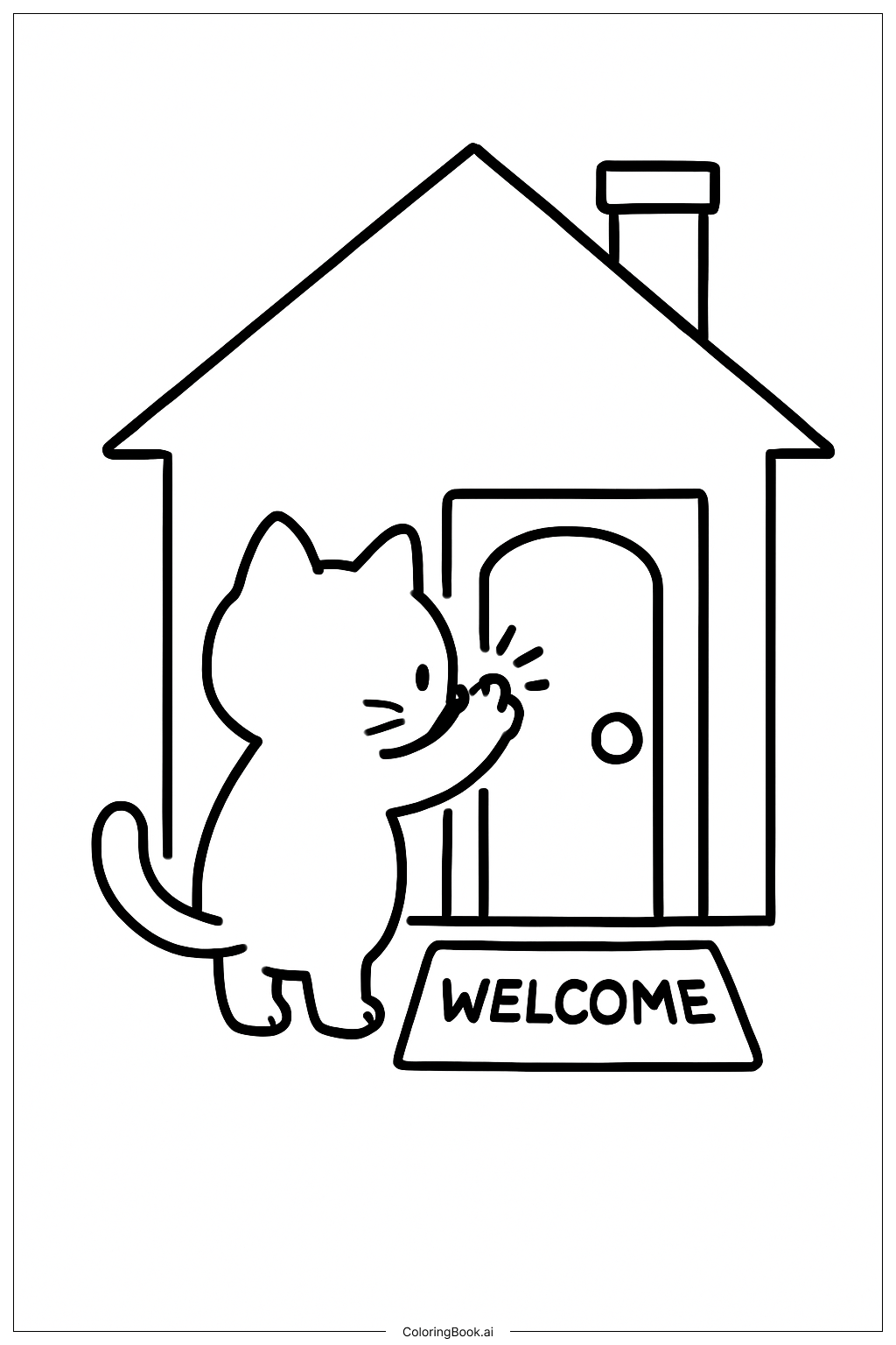 Kitty Visiting Friend