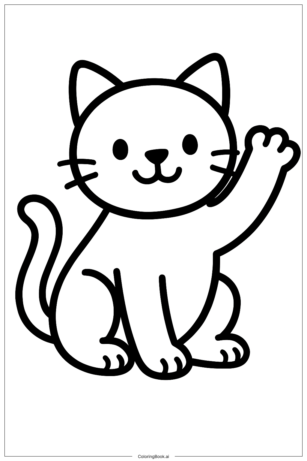  Trang tô màu Kitty Wave 