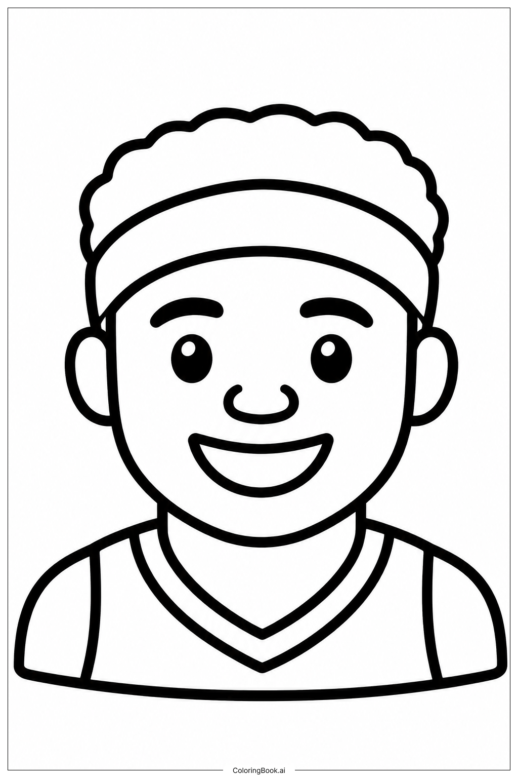 Page de coloriage Portrait d'un joueur des Knicks