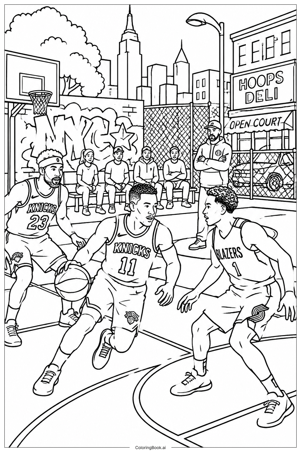 Knicks 街头篮球对决