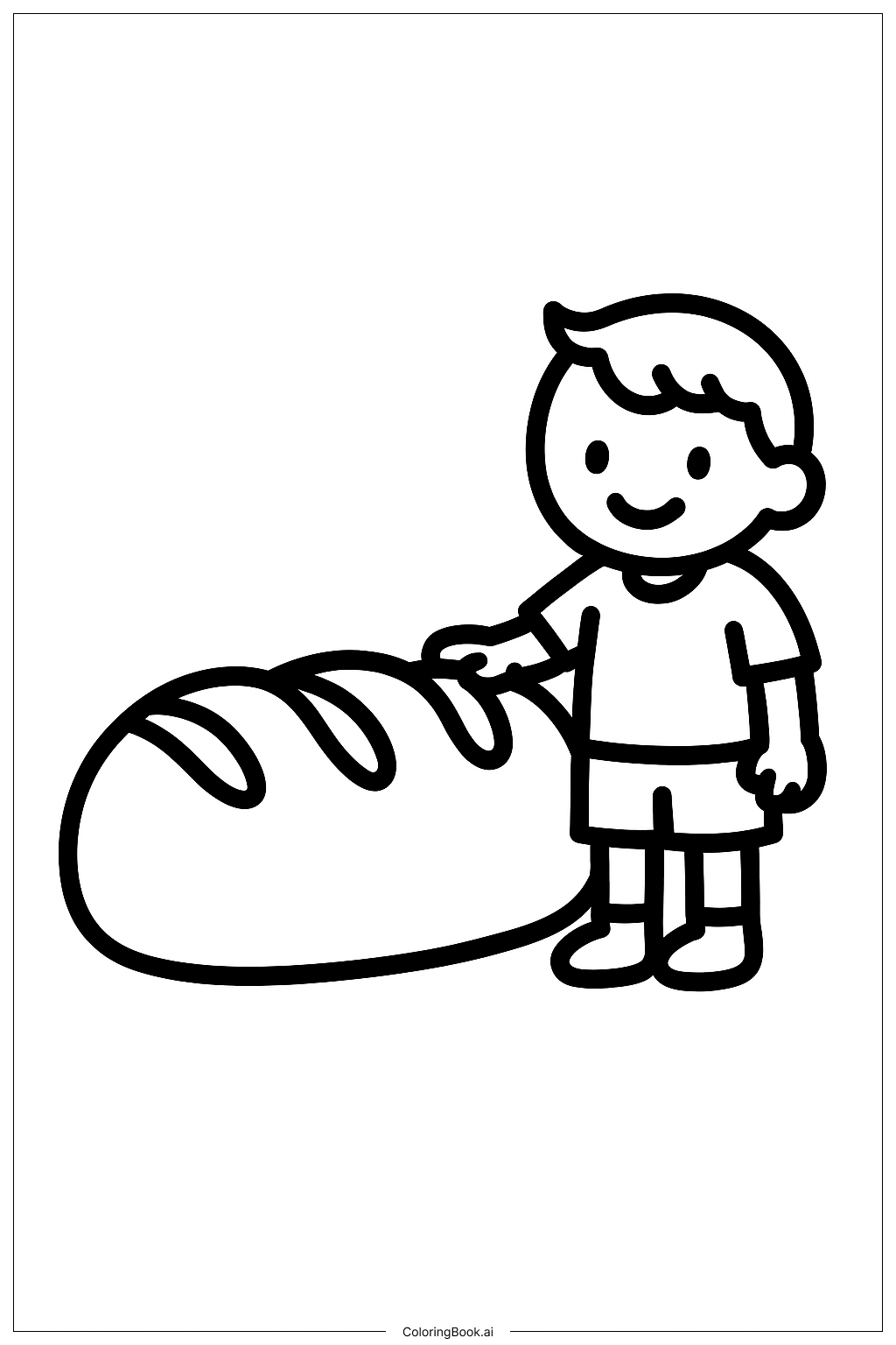  최후의 만찬 큰 빵 색칠공부 페이지 