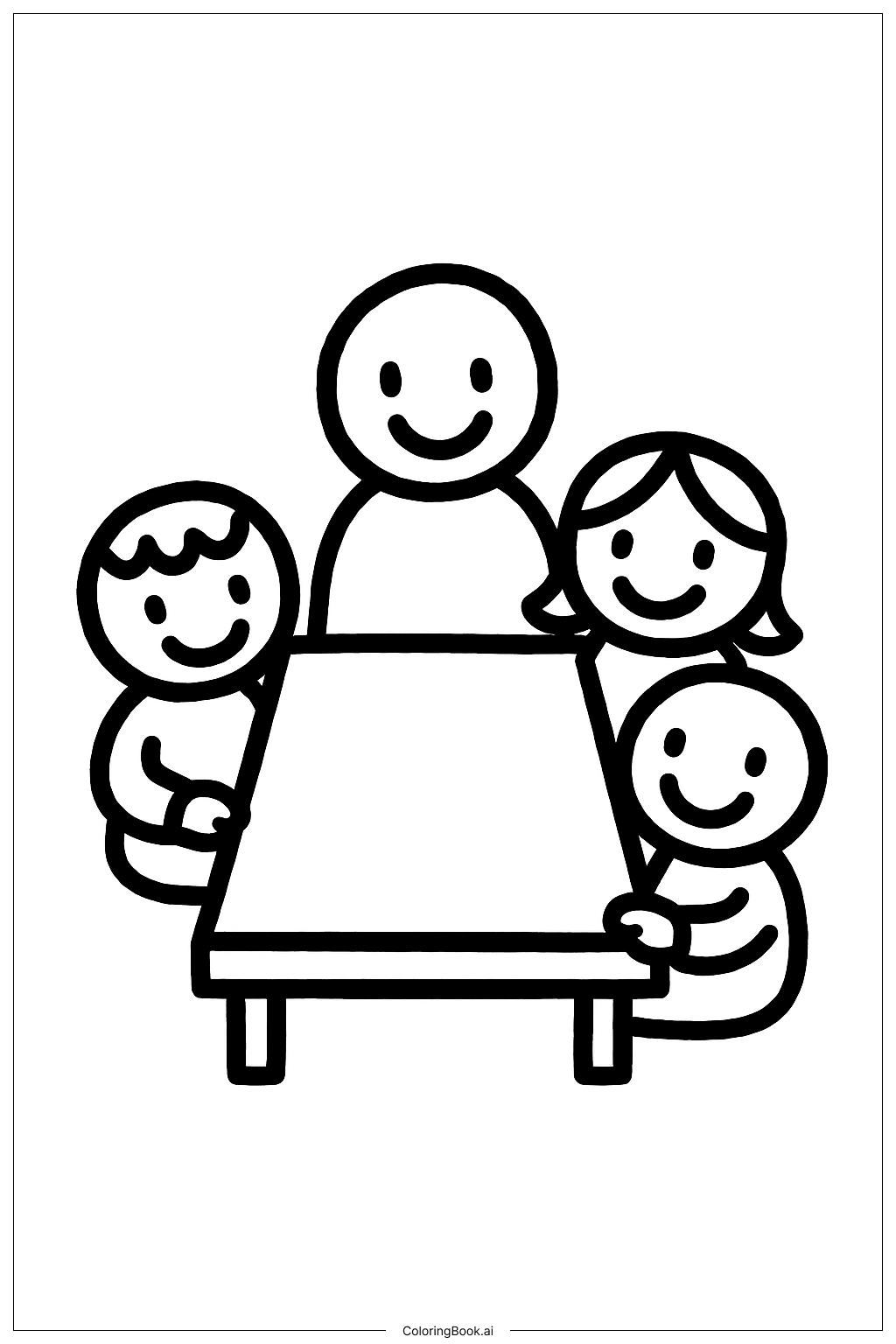  마지막 만찬의 다정한 얼굴들 색칠공부 페이지 