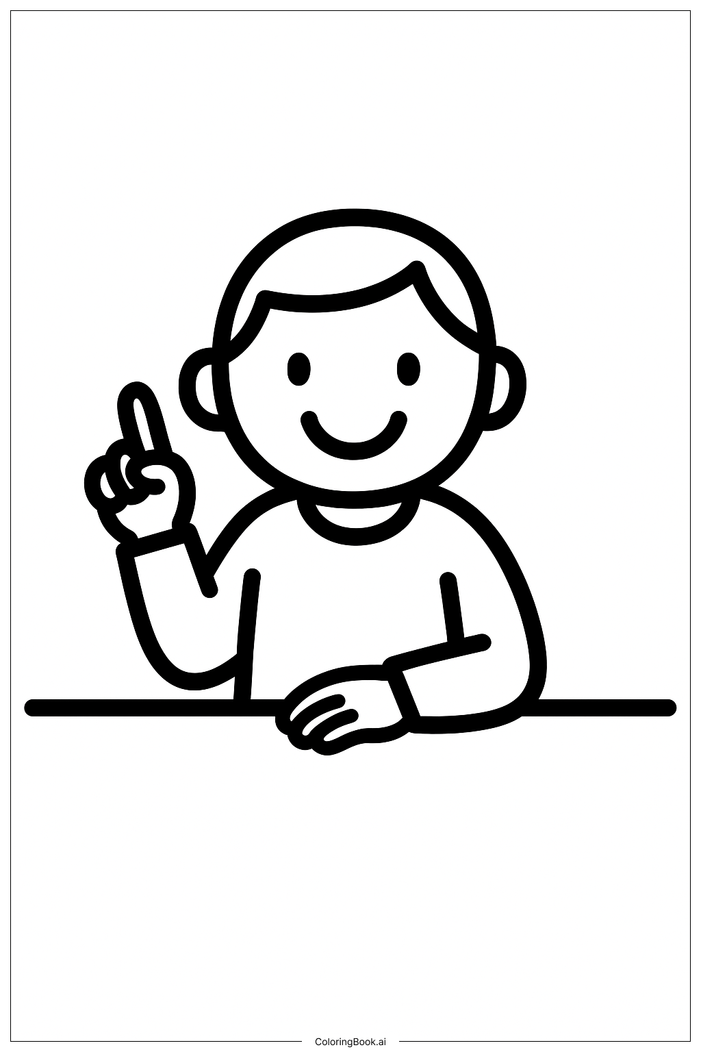  最後的晚餐 簡單姿勢著色頁 