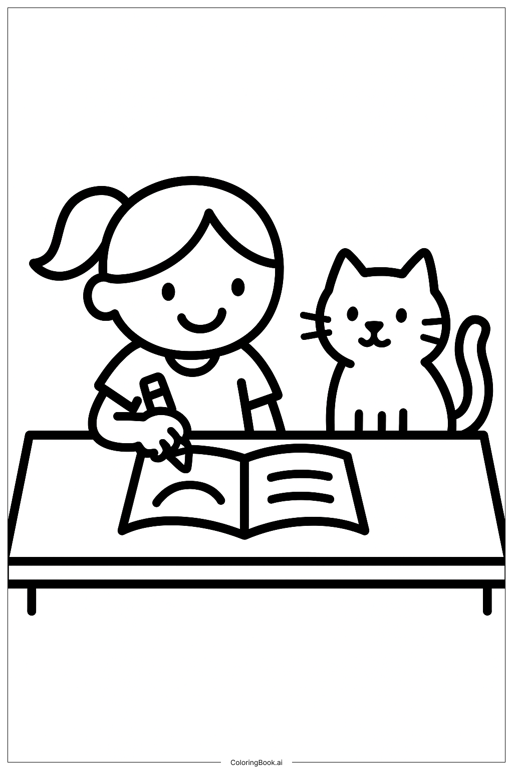  최후의 만찬 간단한 테이블 색칠공부 페이지 