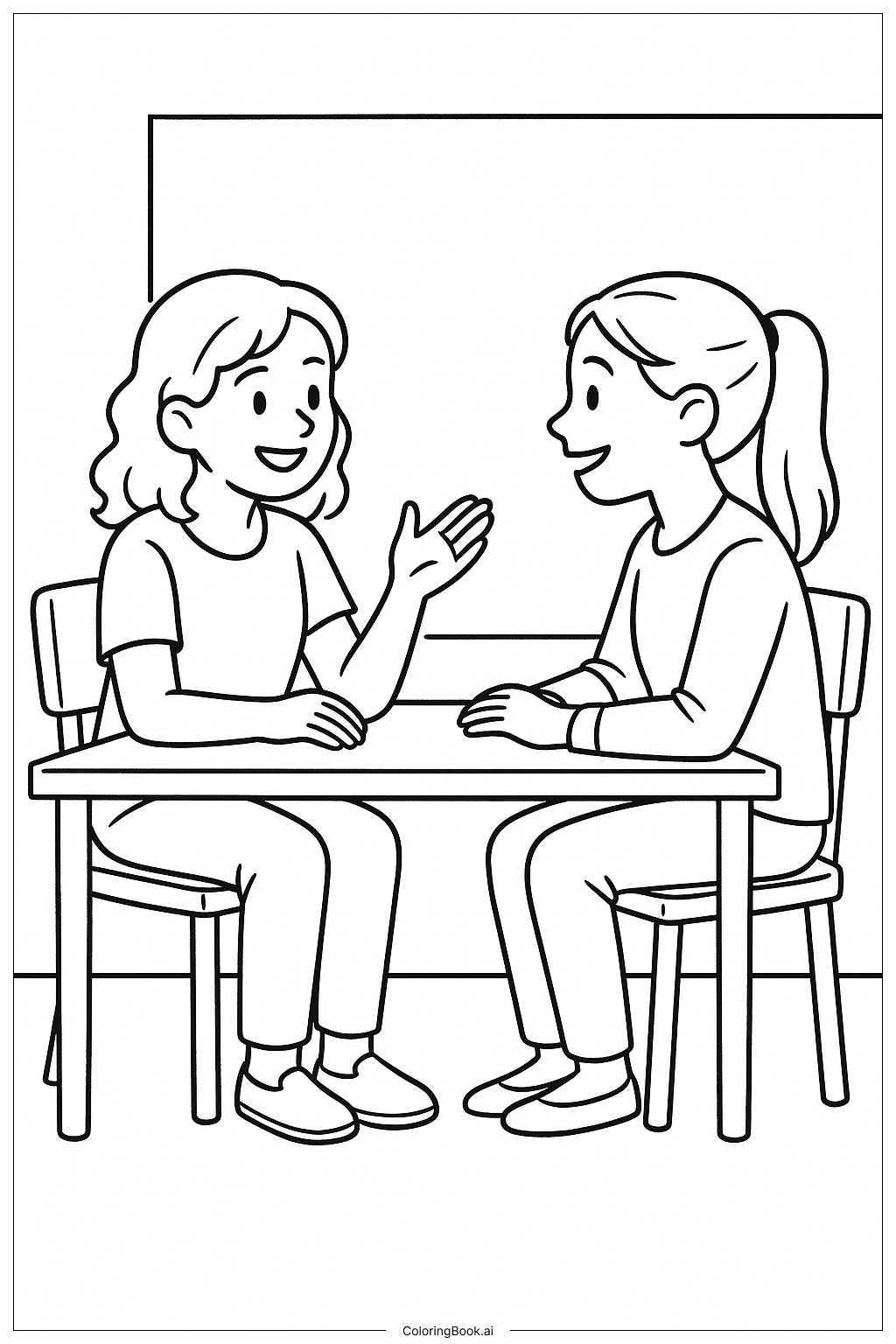  Letztes Abendmahl sprechende Freunde Ausmalseite 