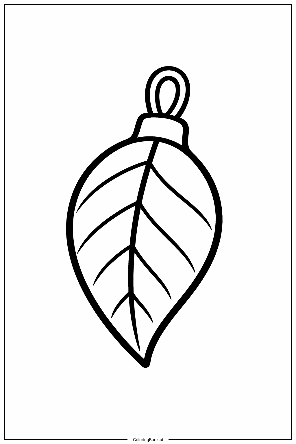  Blattornament Ausmalseite 