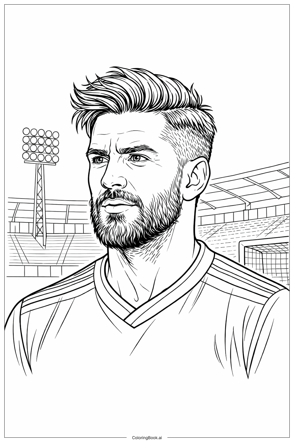  Lebron James Nahaufnahme Fokus Ausmalseite 