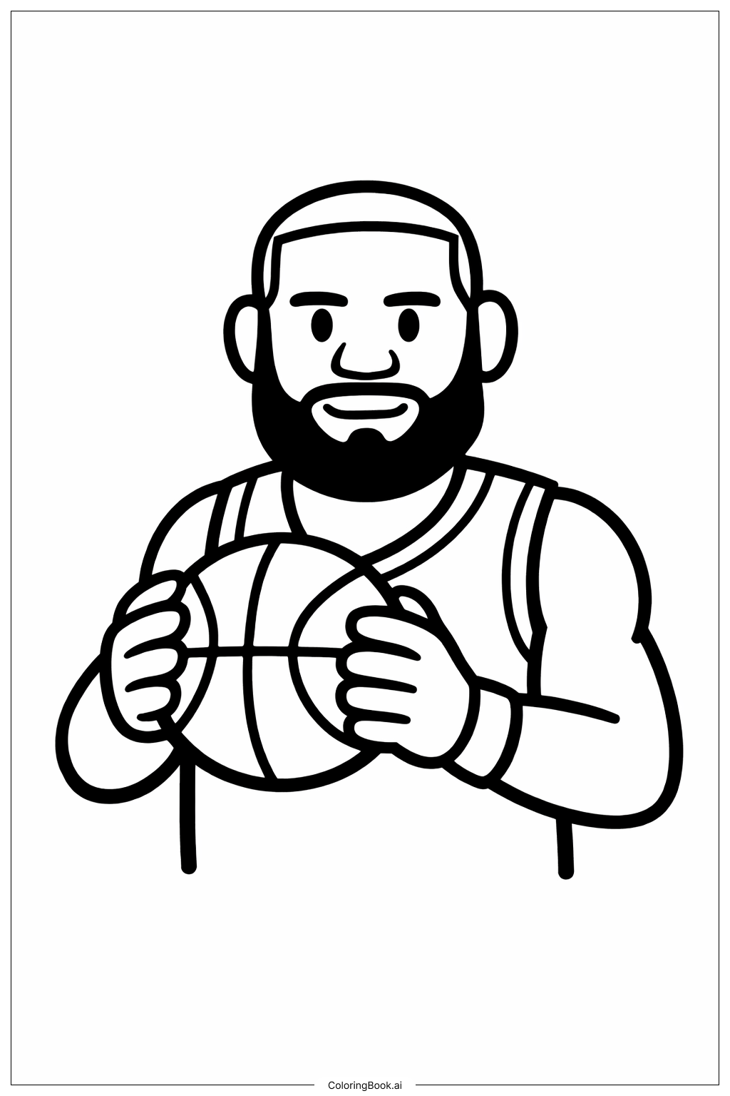  勒布朗·詹姆斯著色頁 