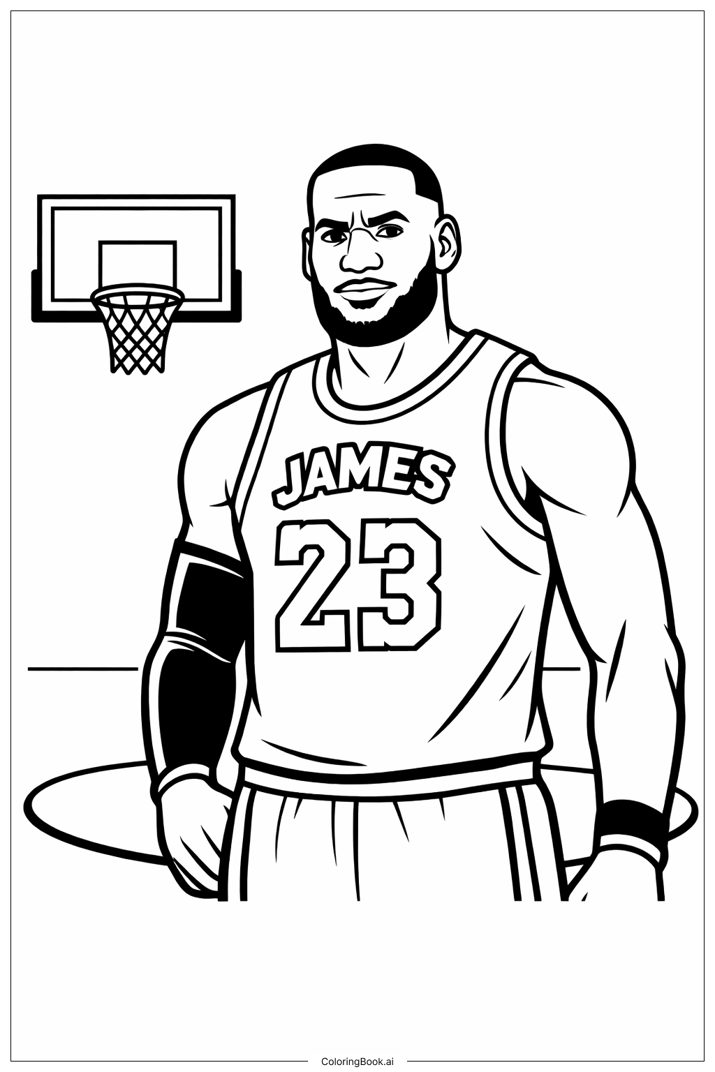  Lebron James Jersey Number Coloring Page 