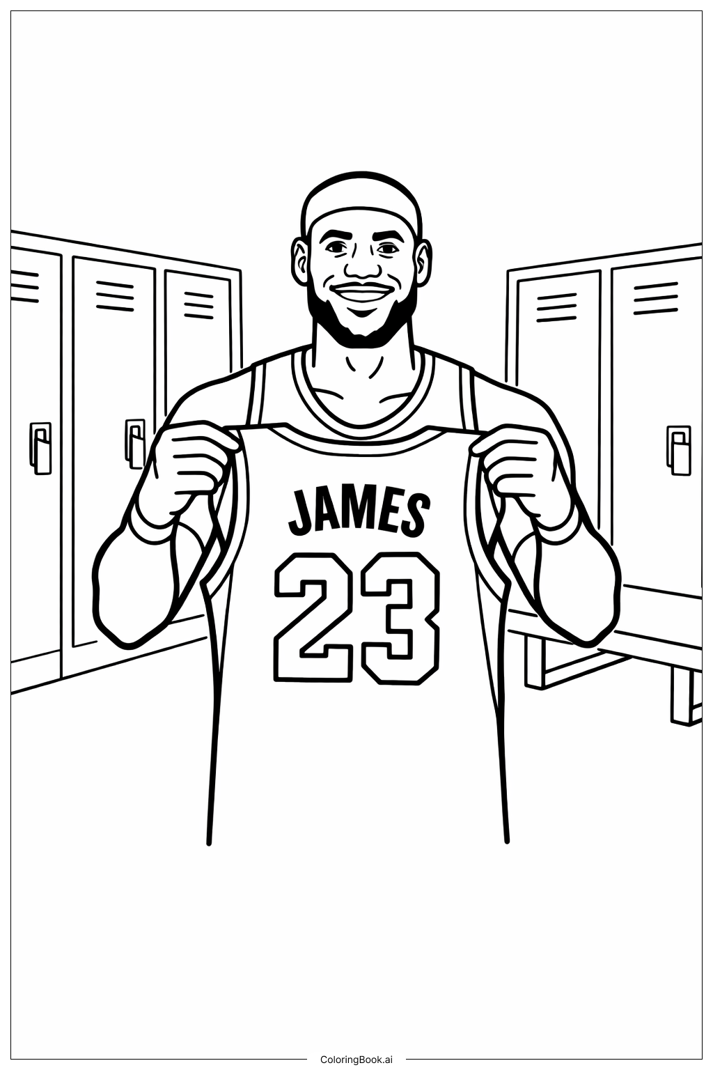  Lebron James Jersey Reveal Coloring Page 