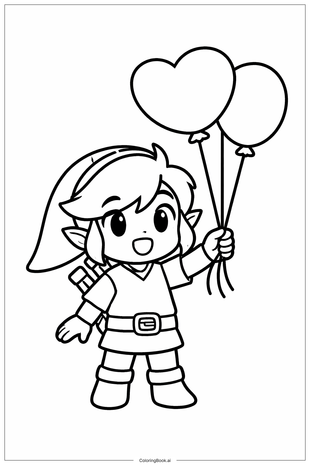  Legend Of Zelda Coloring Page 