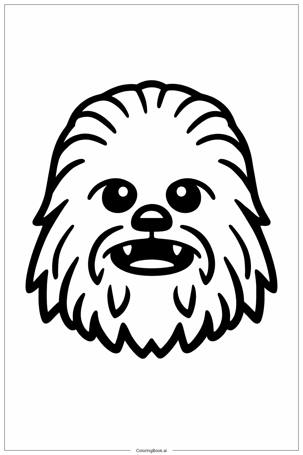  Lego Star Wars Chewbacca Face Coloring Page 