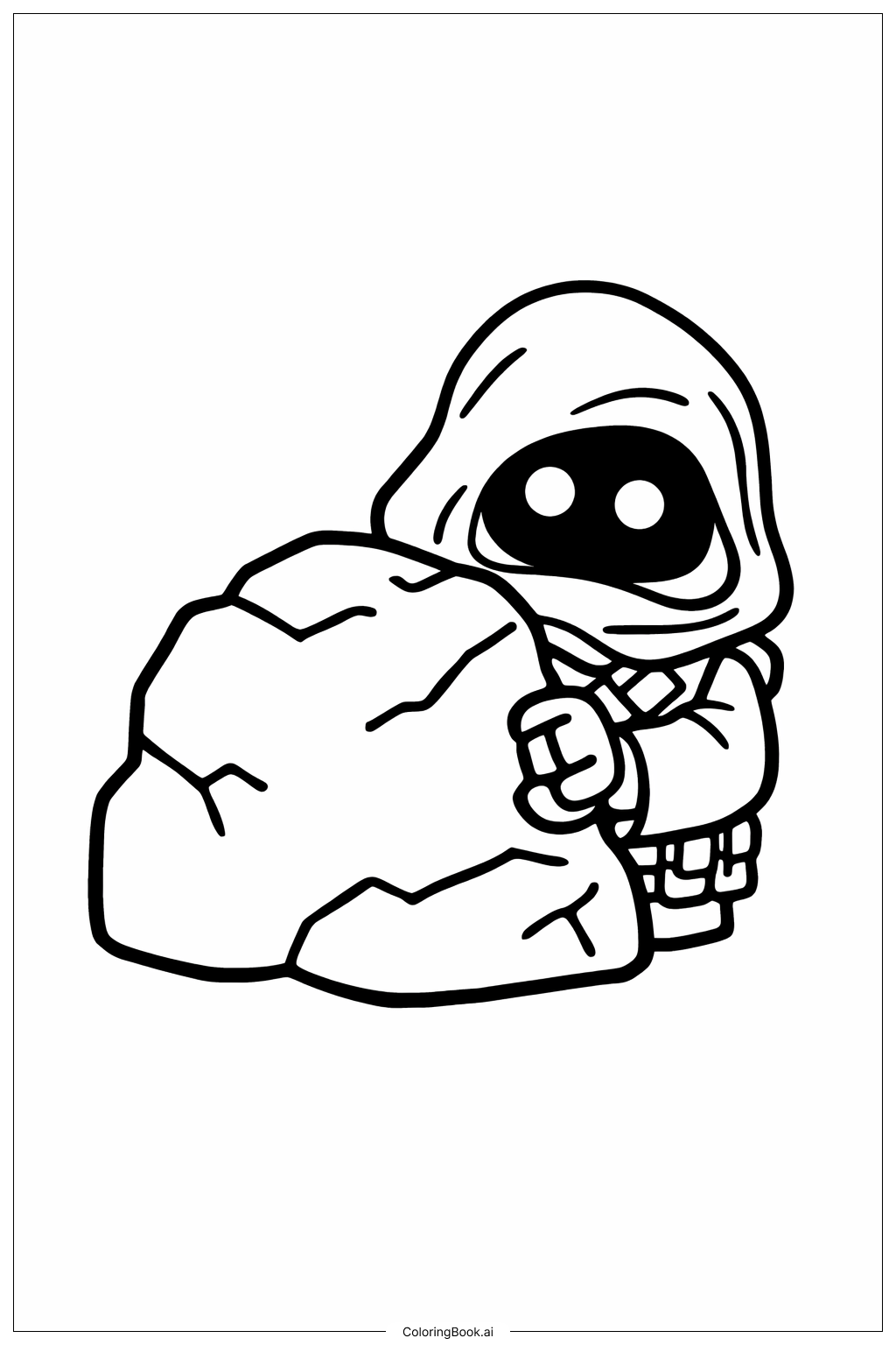  Lego Star Wars Jawa Peek Coloring Page 