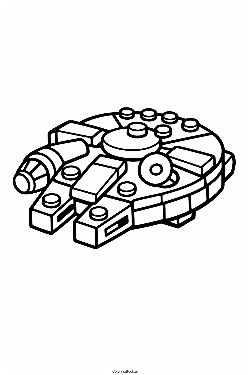  Lego Star Wars Millennium Falcon Mini Coloring Page 